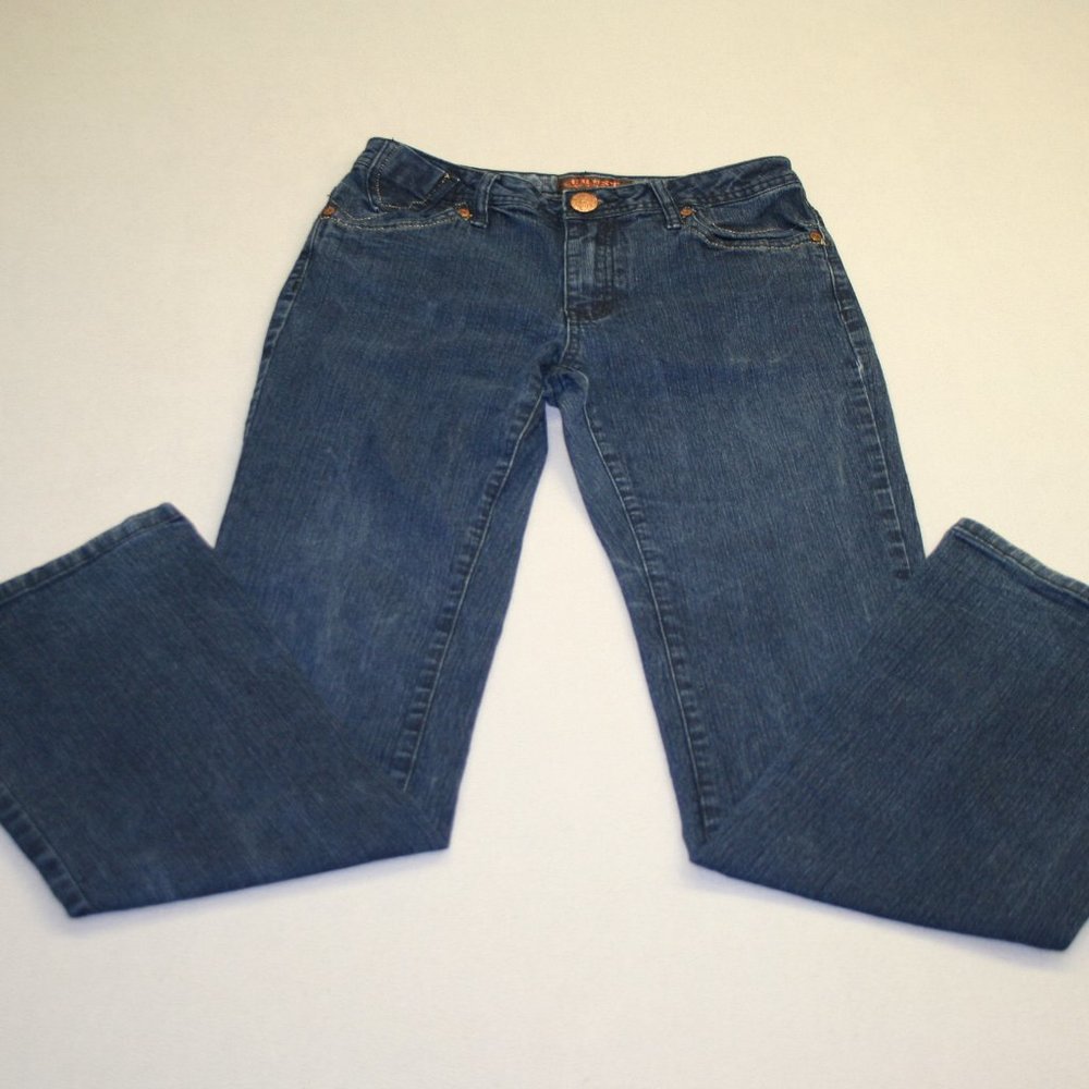 Vintage Crest Jeans Womens Style # P58556WN Size 4 Dark Wash Unique Small Pocket